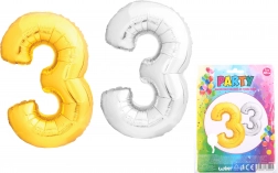Nafukovací balónek ve tvaru čísla 3