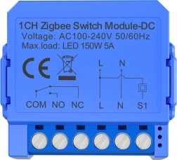 1kanálový Zigbee spínací modul se suchým kontaktem Avatto