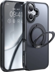 McDodo MagSafe pouzdro se stojánkem pro iPhone 16 Plus černé