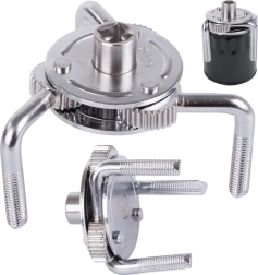 Trojramenný klíč na olejové filtry 70-135 mm