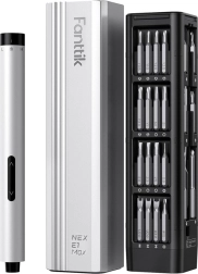 Sada přesného elektrického šroubováku Fanttik E1 Max 3,7 V – stříbrná