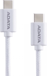 Textilní USB‑C na USB‑C kabel 2 m, 100 W, bílý