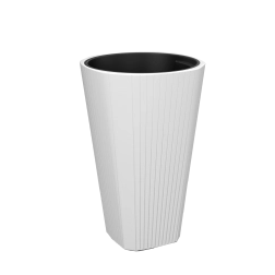 Květináč Muza 39 cm bílý s vložkou