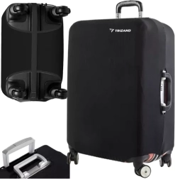 Elastický ochranný potah na střední kufr L TRIZAND, černý
