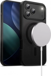 Pouzdro Hybrid Frost Mag Cover pro iPhone 17 Pro Max s MagSafe černé