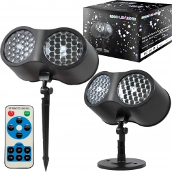 Vánoční LED laserový projektor se sněhovými vločkami na dům