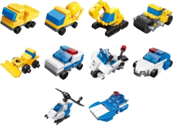 Qman Stavebnice Policejní Inženýrský Tým 3v1