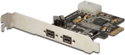 FireWire 800 PCIe řadič s 2x externím a 1x interním portem, low profile