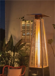 Plynový terasový ohřívač piramida 13 kW s obalem