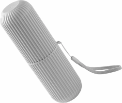 Cestovní pouzdro na zubní kartáček a pastu, šedé