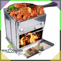 Skládací raketová kempingová kamna s grilem