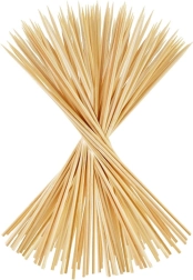 Dřevěné špízy na šašlik 30 cm, 100 ks