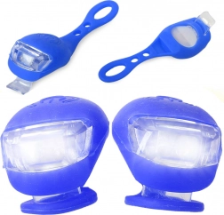 Silikonová led světla na kolo, voděodolná, 2 ks
