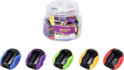 Ořezávátko na tužku jednootvorové 3,3 × 2 × 4 cm, mix barev