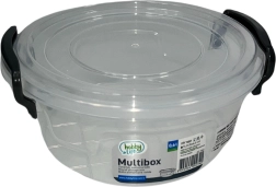 Plastový kulatý box na potraviny 600 ml s víčkem