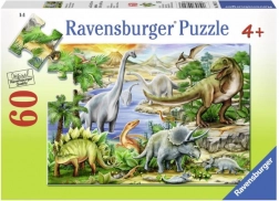 ravensburger puzzle prehistorický život 60 dílků