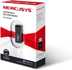 Bezdrátový USB adaptér Mercusys MW300UM Mini WiFi N300