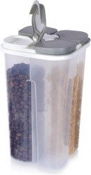 Dělený zásobník na sypké potraviny s dávkovači 2,4 l