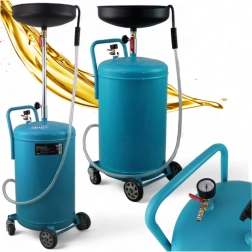 Mobilní záchytná nádoba na olej 80 l s výpustí a nastavitelným trychtýřem