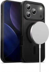 Kryt Hybrid Frost MAG pro iPhone 17 Pro s MagSafe – černý