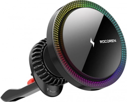 Bezdrátová nabíječka do auta Rocoren 15W (černá)