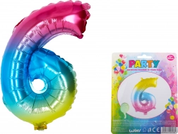 Balónek duhový číslo 6