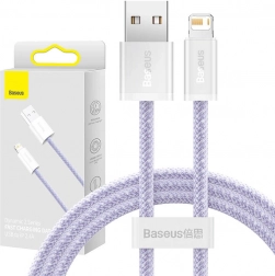 USB kabel Lightning Baseus Dynamic 2 2,4 A 1 m fialový