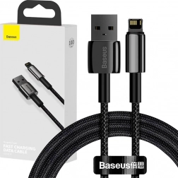Baseus Tungsten Gold kabel USB – Lightning 2,4 A 2 m – Černý