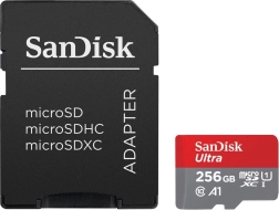 Ultra microSDXC 256GB 150MB/s A1 s adaptérem SD