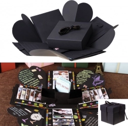 Černá výbuchová dárková krabička