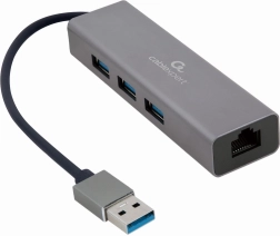 USB adaptér na LAN Gigabit s hubem 3× USB 3.0