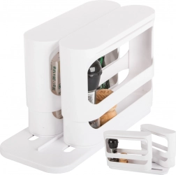 Bílý plastový kuchyňský organizér na kořenky