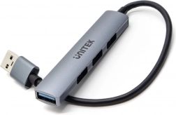 Hub USB Unitek 4v1 s 5 Gbps a 3x USB 2.0