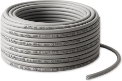Patch kabel UTP CAT6 50 m šedý – měděný vodič pro gigabitový LAN