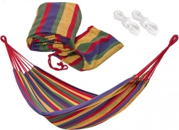 Zahradní látková houpací síť s obalem, nosnost 120 kg