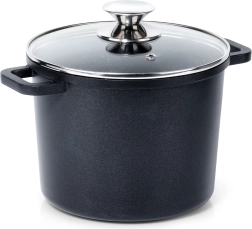 Vysoký žulový hrnec se skleněnou poklicí GRANDE 4,2 l