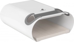 Nástěnný držák na kolo s policí MACLEAN, max. 25 kg, bílý