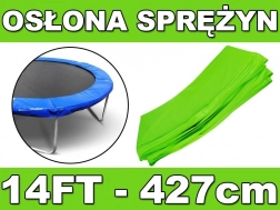Ochranný límec na pružiny SKYRAMIZ pro zahradní trampolínu 427 cm / 14 ft – zelený