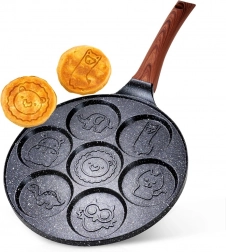 Granitová pánev na vejce 7 otvorů BLACK & WOOD 26 cm