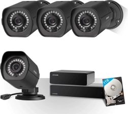 zmodo sada kamerového systému 4× 1080p s nvr a 1 tb diskem