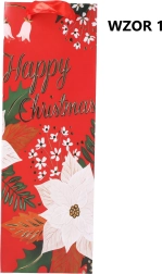 Vánoční dárková taška 35 × 12 × 10 cm – mix motivů