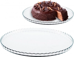 Skleněná dortová mísa 32 cm