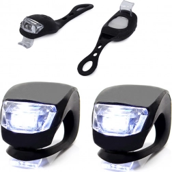 Sada silikonových světel na kolo, 2 ks, vodotěsná