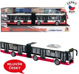 Autobus na setrvačník 44 cm, mluví česky a hlásí zastávky