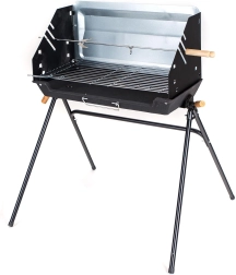 Zahradní gril MADISON s litinovou vanou a rožněm 55 × 28 × 60 cm