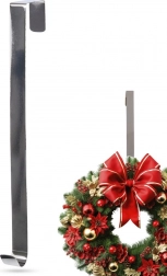 Kovový stříbrný závěs na věnec 30 cm