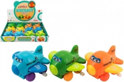 Natahovací letadýlko s očima – mávající křídla, plastové 8 cm, mix barev