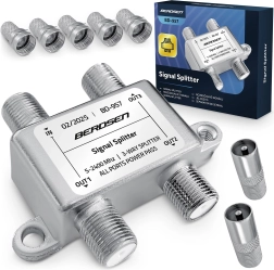 Pásmový anténní splitter 3cestný 5–2400 MHz Berdsen