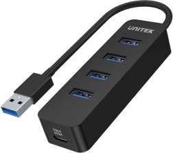 Unitek uHUB Q4 aktivní USB hub 4× USB‑A 3.0 s napájením 10 W