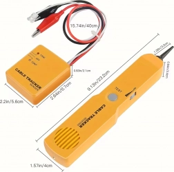 Lokalizátor a tester kabelů s tónovou sondou RJ11 v pouzdře